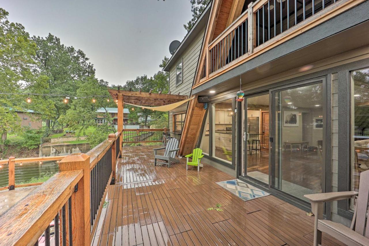 Family-Friendly Eucha Cabin Lakefront Views! Villa Exterior foto