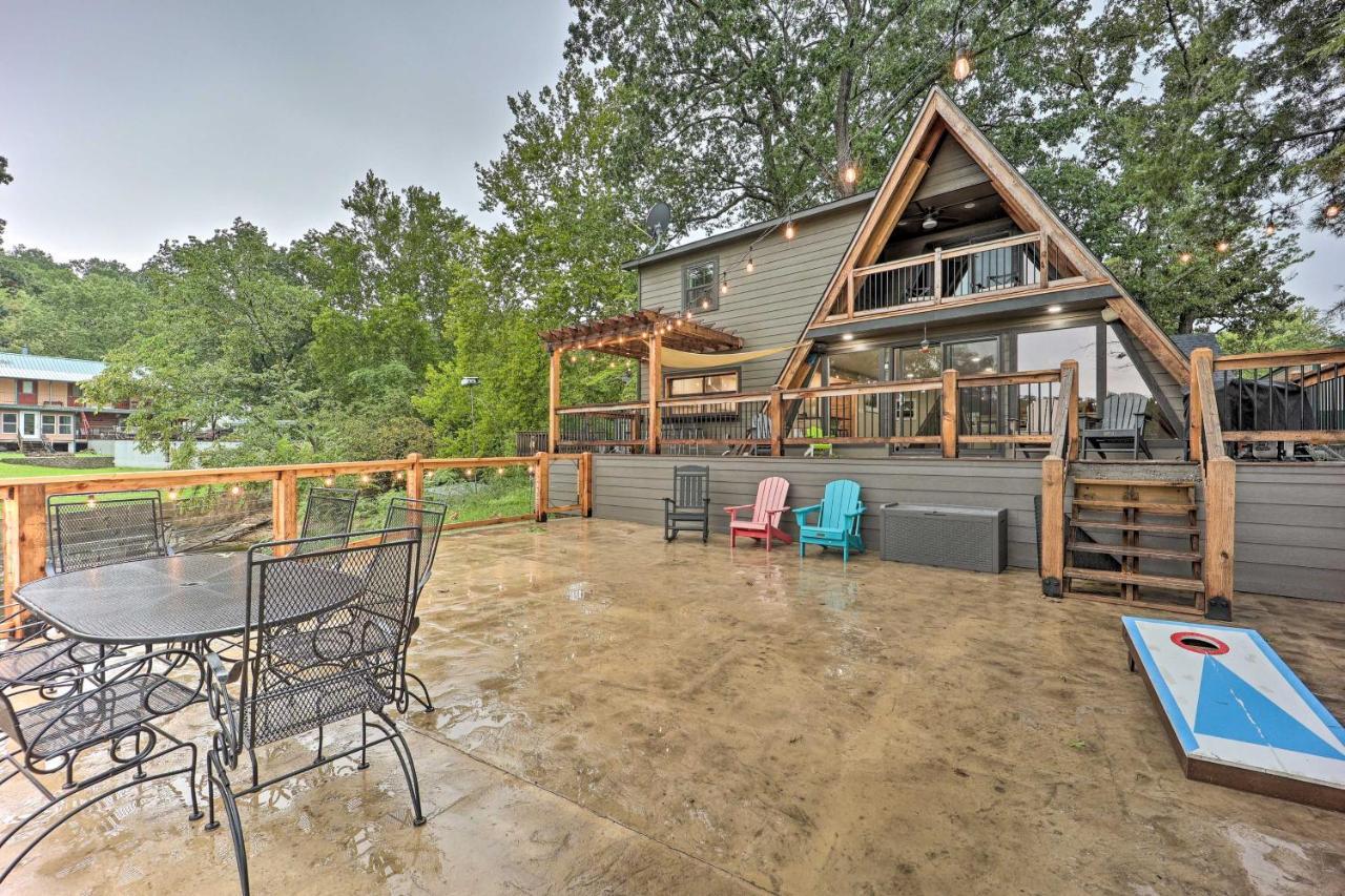 Family-Friendly Eucha Cabin Lakefront Views! Villa Exterior foto