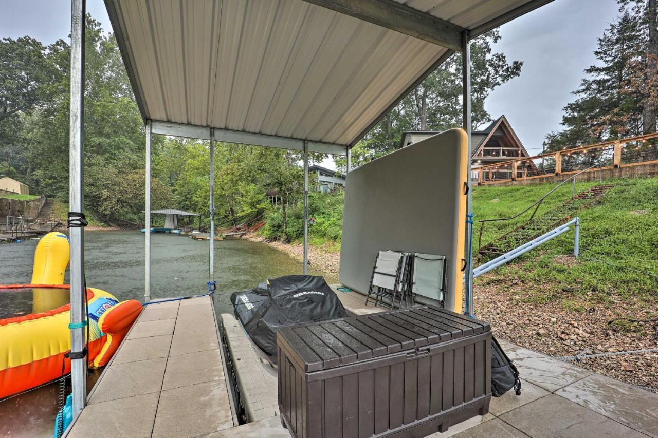 Family-Friendly Eucha Cabin Lakefront Views! Villa Exterior foto