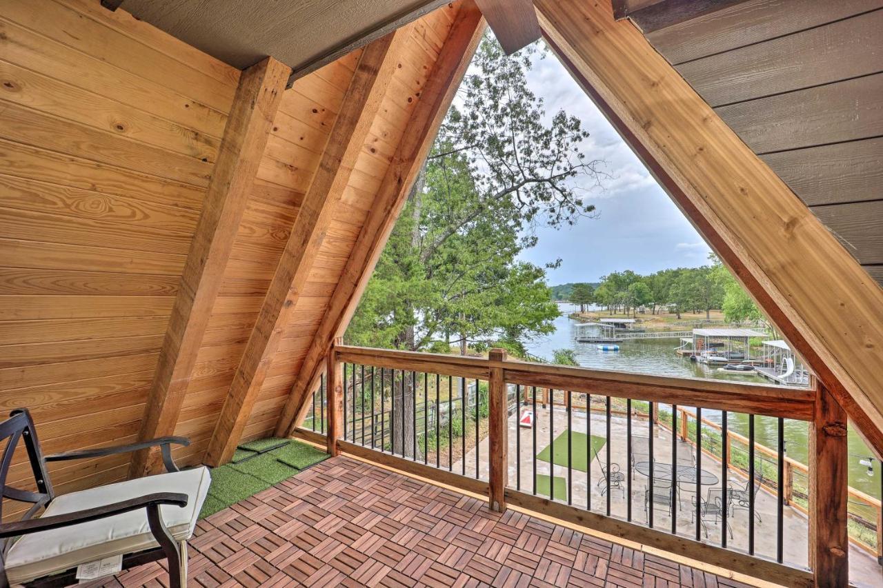 Family-Friendly Eucha Cabin Lakefront Views! Villa Exterior foto