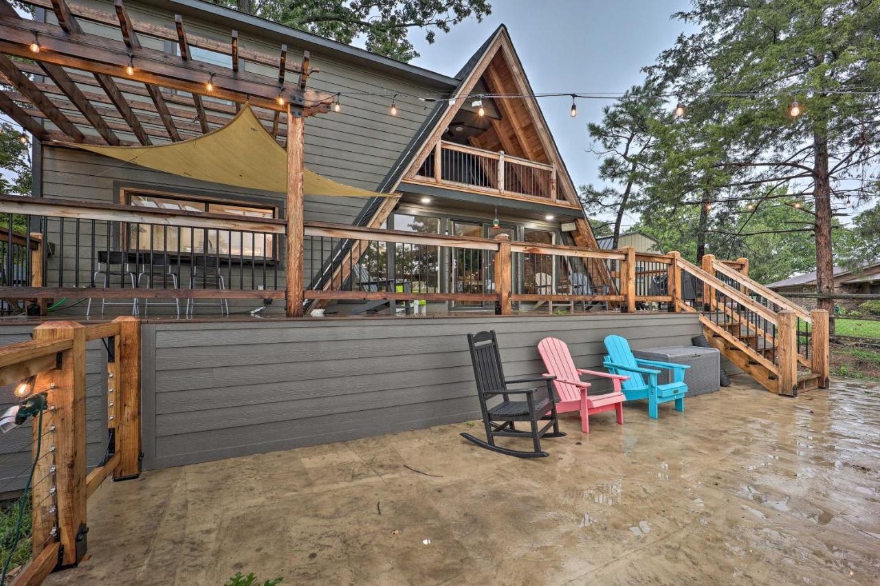 Family-Friendly Eucha Cabin Lakefront Views! Villa Exterior foto